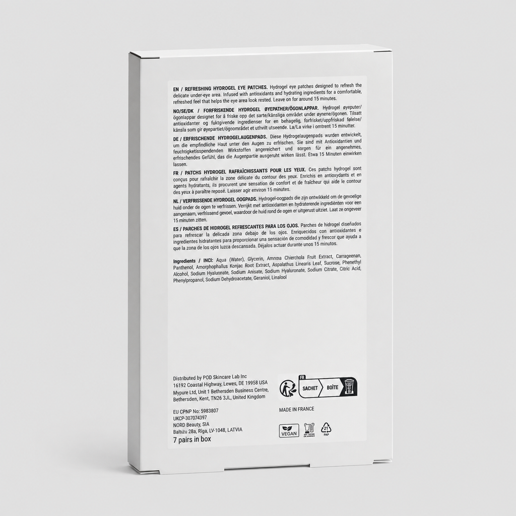 Anti-Fatigue Hydrogel Eye Patches